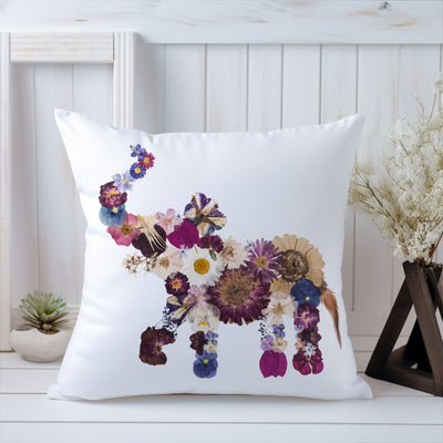 Pink Elephant Pillow Cover