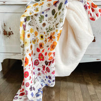 Rainbow Bloom Muslin Swaddle