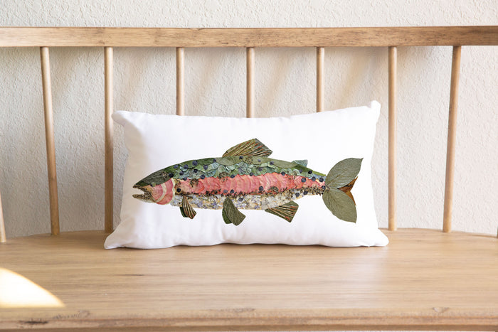 Trout Lumbar Pillow Cover