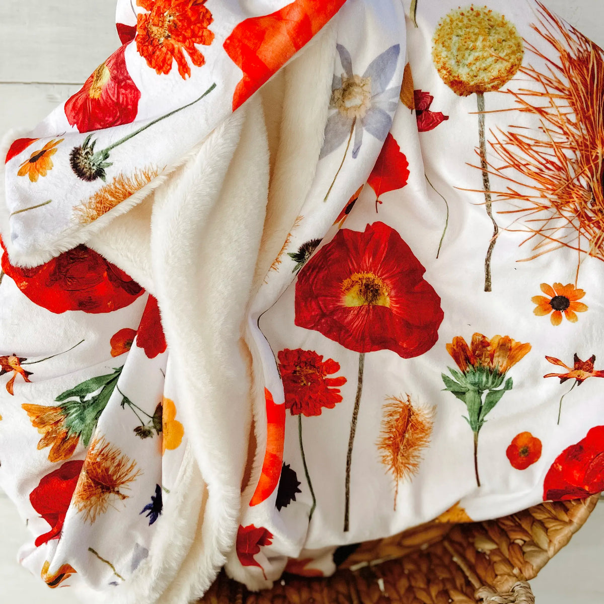 Autumn Bloom Throw Blanket