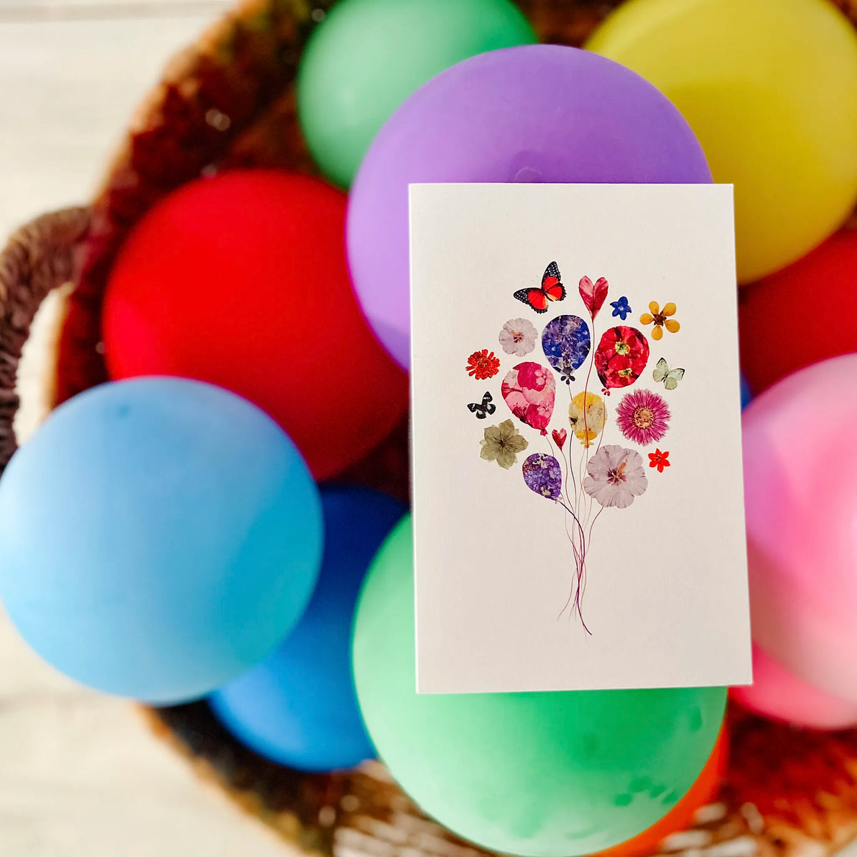 Flower Balloons Card