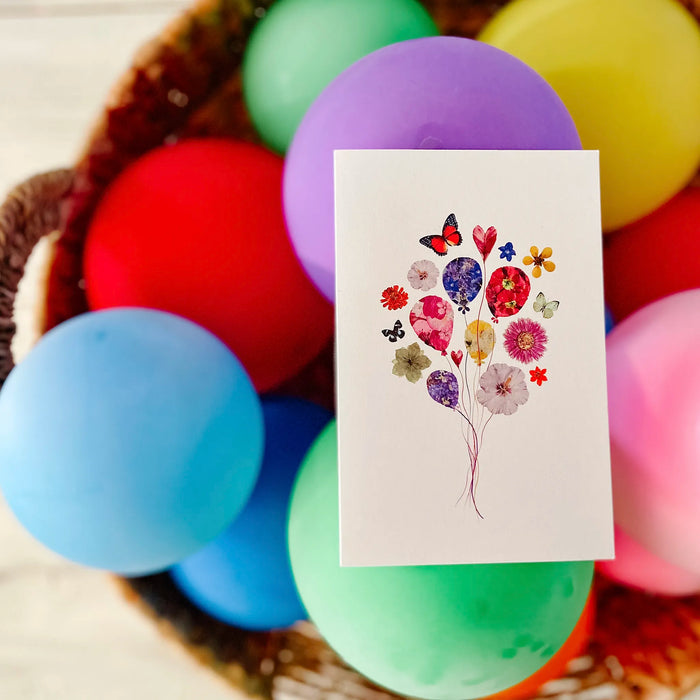 Flower Balloons Card