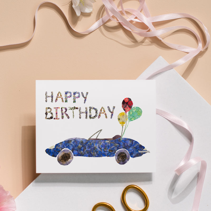 Birthday Car Greeting Card