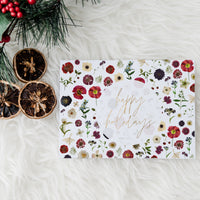 Scattered Holiday Florals Greeting Card