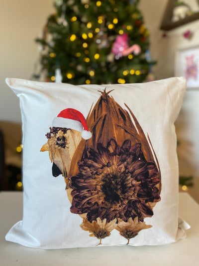 Holiday Chicken Butt Pillow Cover