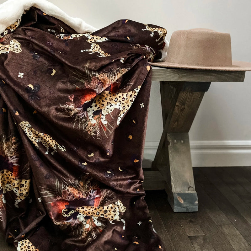 into the WILD Florals Throw Blanket