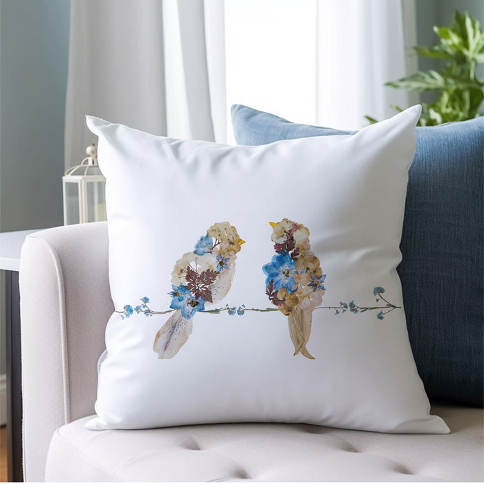 Lovebirds Pillow Cover