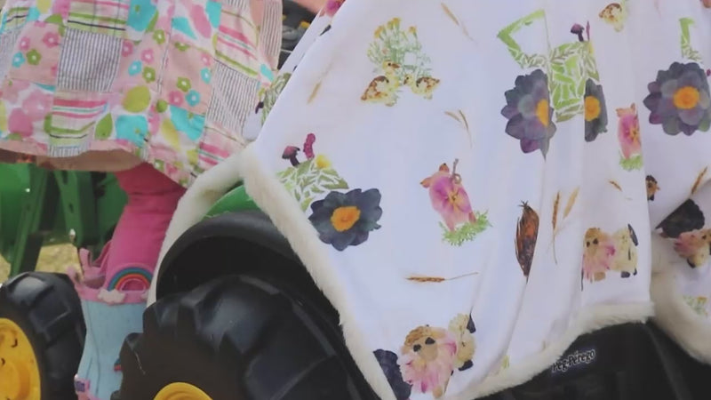 Farm Life Minky Baby Blanket