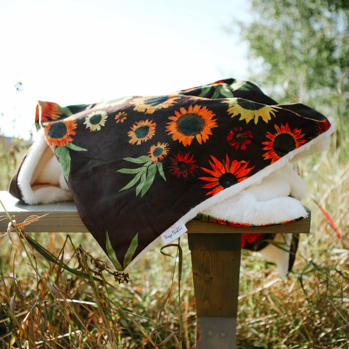 Sunflower throw blanket sale