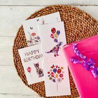 novelty flower birthday cards by Oxeye Floral Co