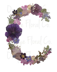 Pressed Flower Letter Prints