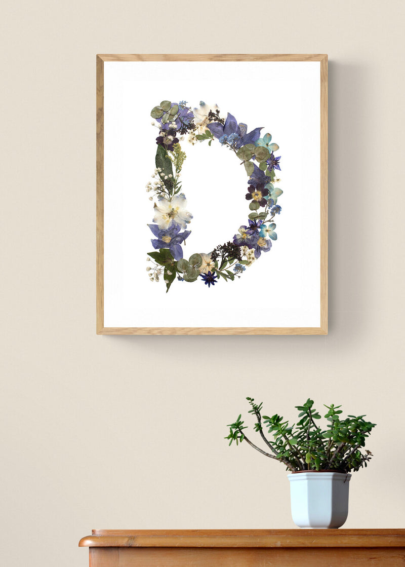 Floral Letter Prints (Digital Prints)