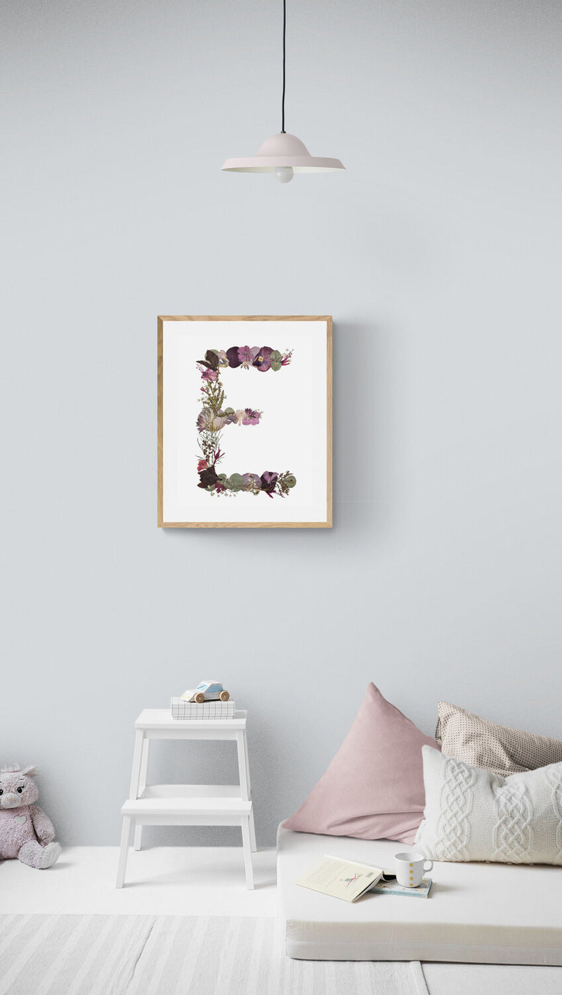 Floral Letter Prints (Digital Prints)