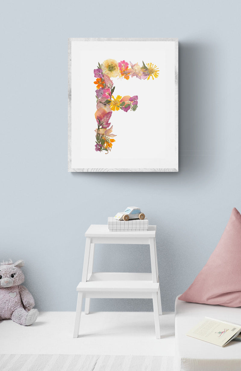 Floral Letter Prints (Digital Prints)