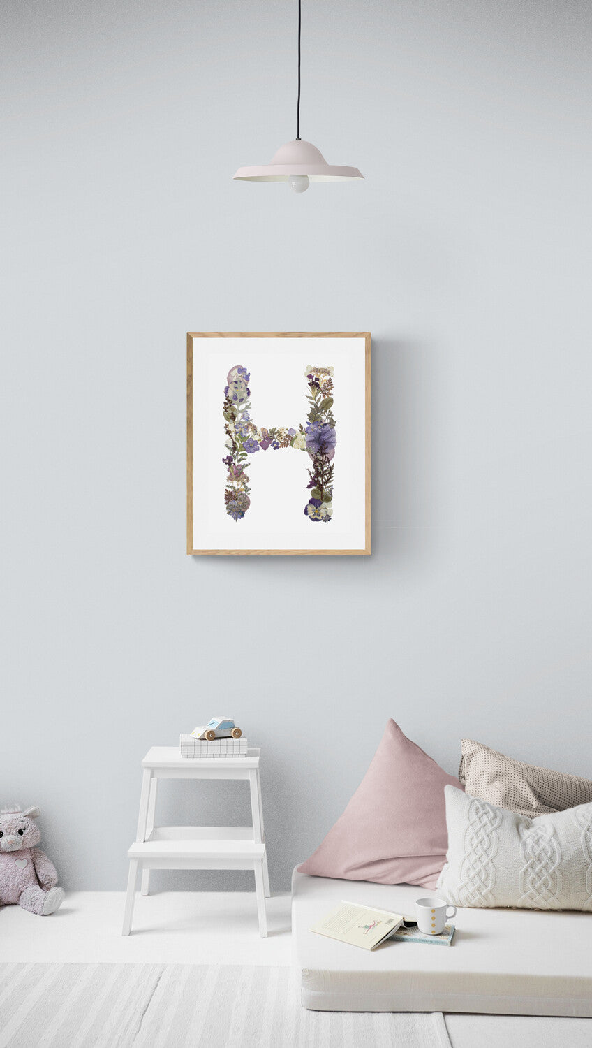 Floral Letter Prints (Digital Prints)