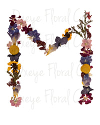 Pressed Flower Letter Prints