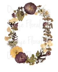 Pressed Flower Letter Prints