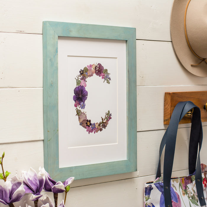 Pressed Flower Letter Prints