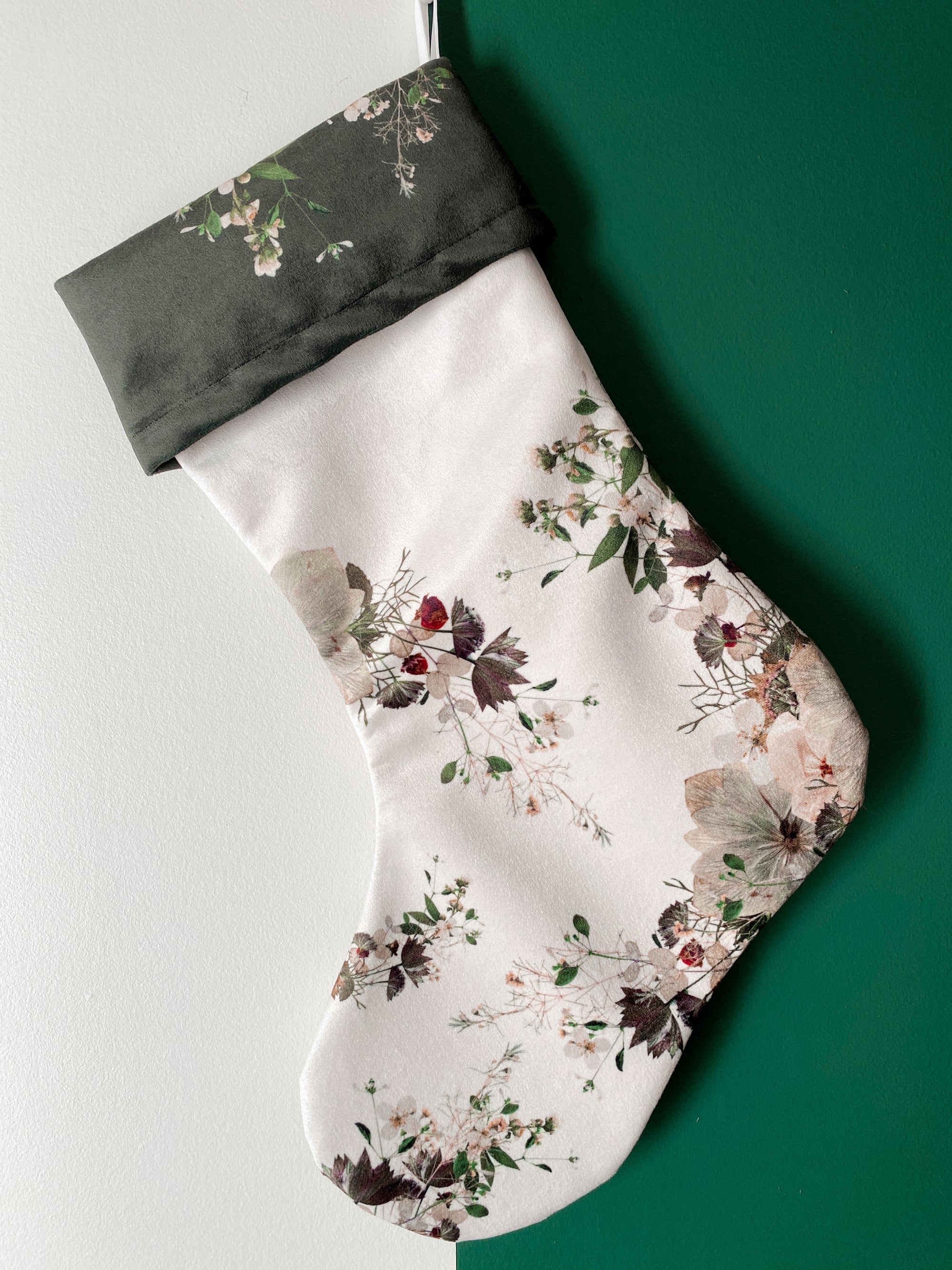 Deep Green Christmas Stocking