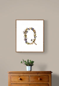 Floral Letter Prints (Digital Prints)