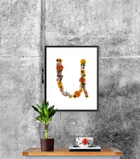 Floral Letter Prints (Digital Prints)