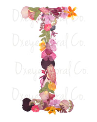 Floral Letter Prints (Digital Prints)