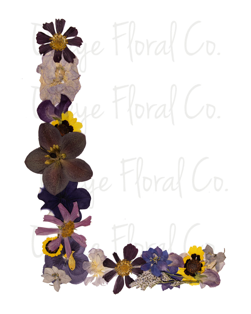 Floral Letter Prints (Digital Prints)