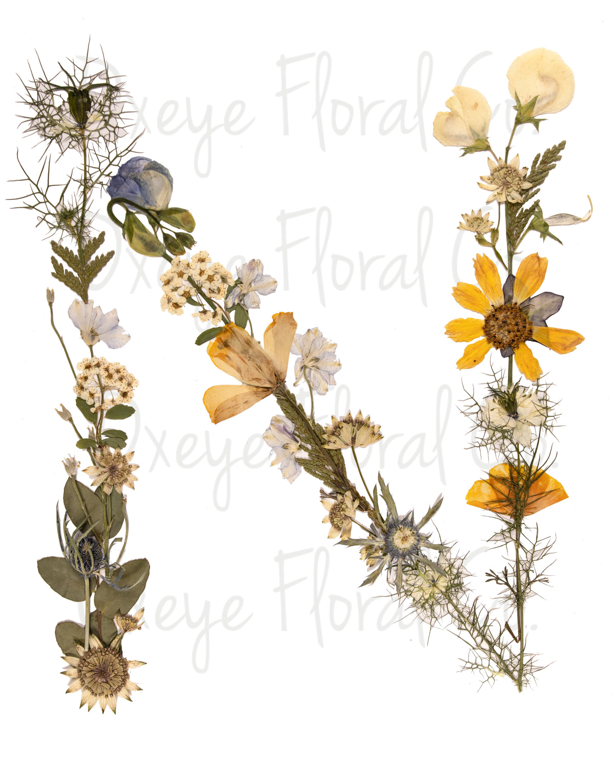 Floral Letter Prints (Digital Prints)