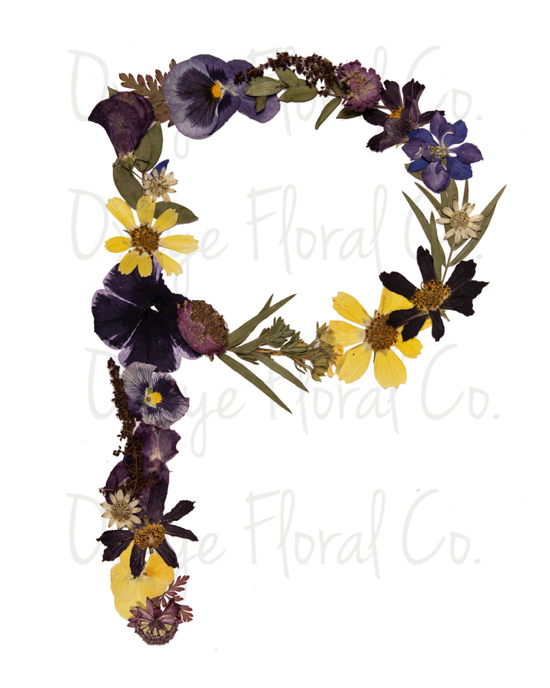 Floral Letter Prints (Digital Prints)