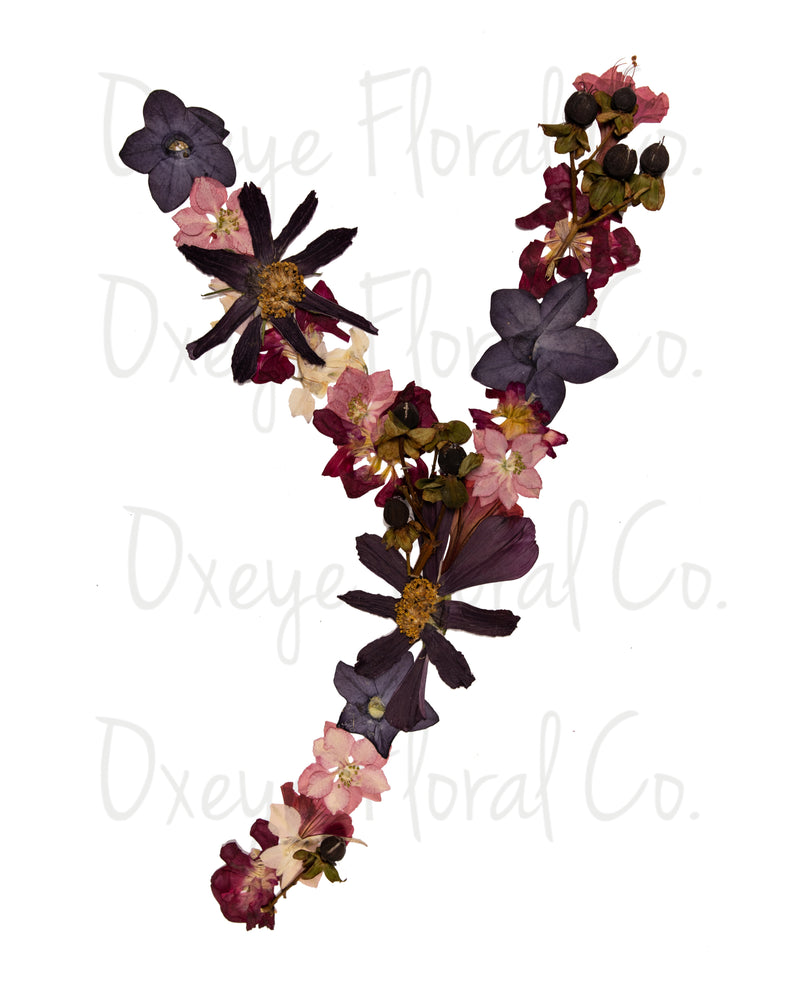 Floral Letter Prints (Digital Prints)