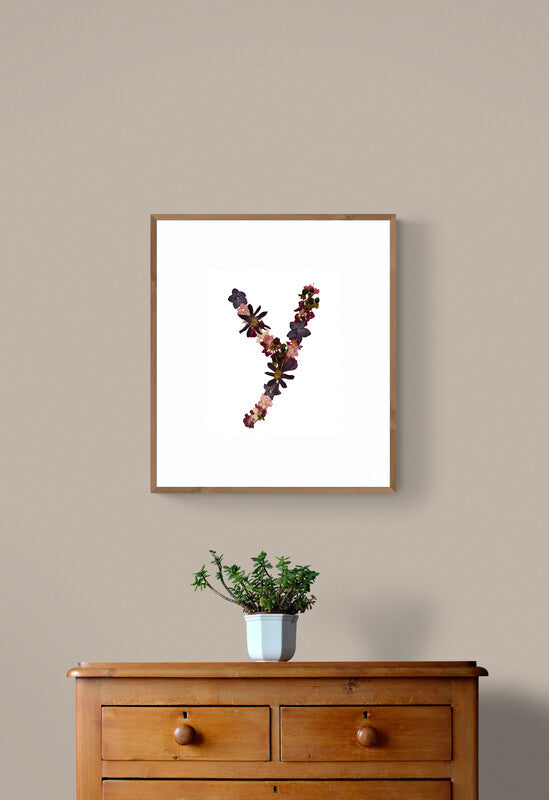 Floral Letter Prints (Digital Prints)